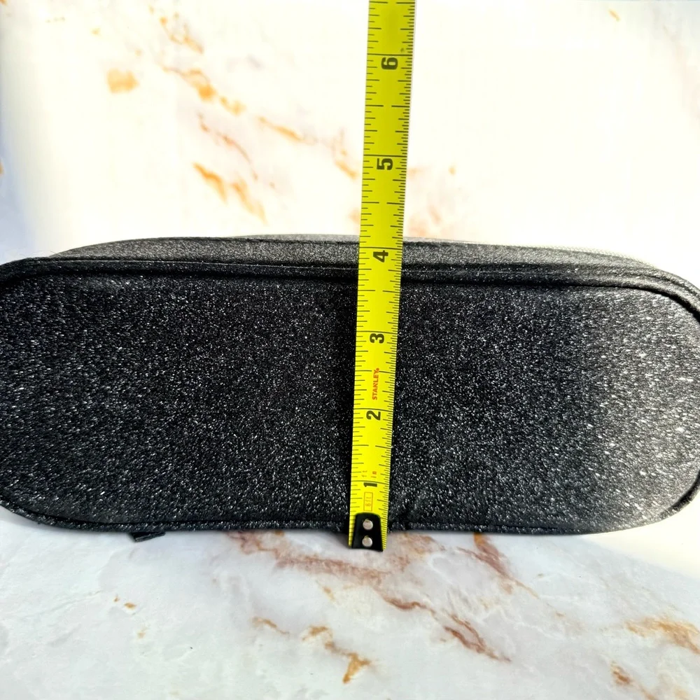 Lancôme Sparkly Clutch Makeup Bag - Black Glittery Toiletry Kit